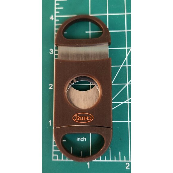 Cheerz Stainless Steel Cigar Cutter Double Blade Guillotine With Gift Box Compac - Picture 4 of 6